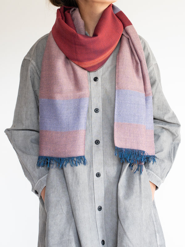 STANDARD / THREE-TONE MERINO WOOL SHAWL