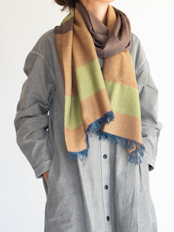 STANDARD / THREE-TONE MERINO WOOL SHAWL