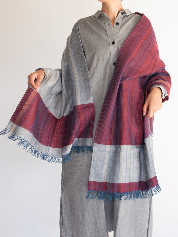 STANDARD / TWO-TONE MERINO WOOL SHAWL