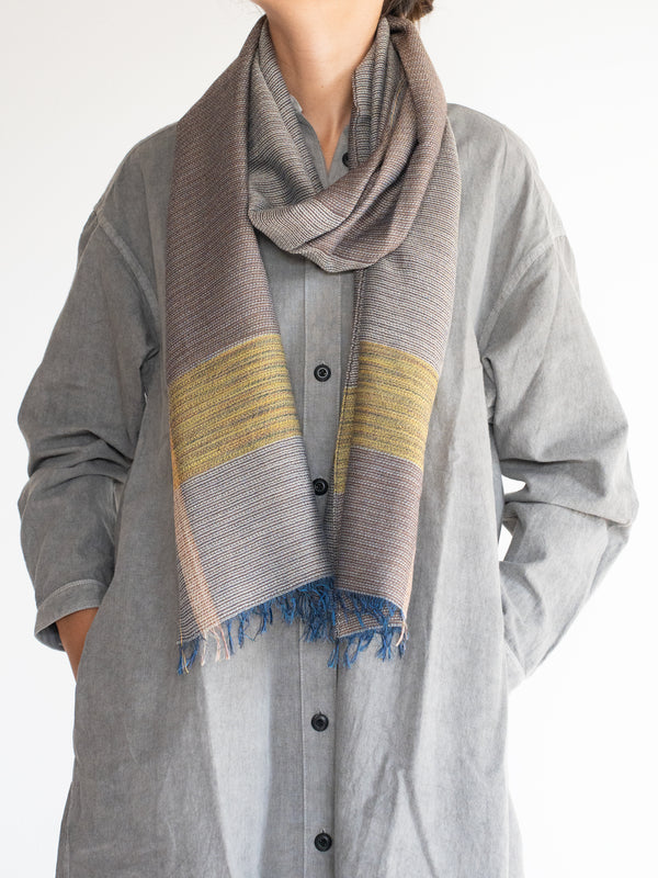 SMALL / DOUBLE FACED MERINO WOOL SCARF