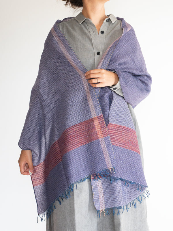 SMALL / DOUBLE FACED MERINO WOOL SCARF