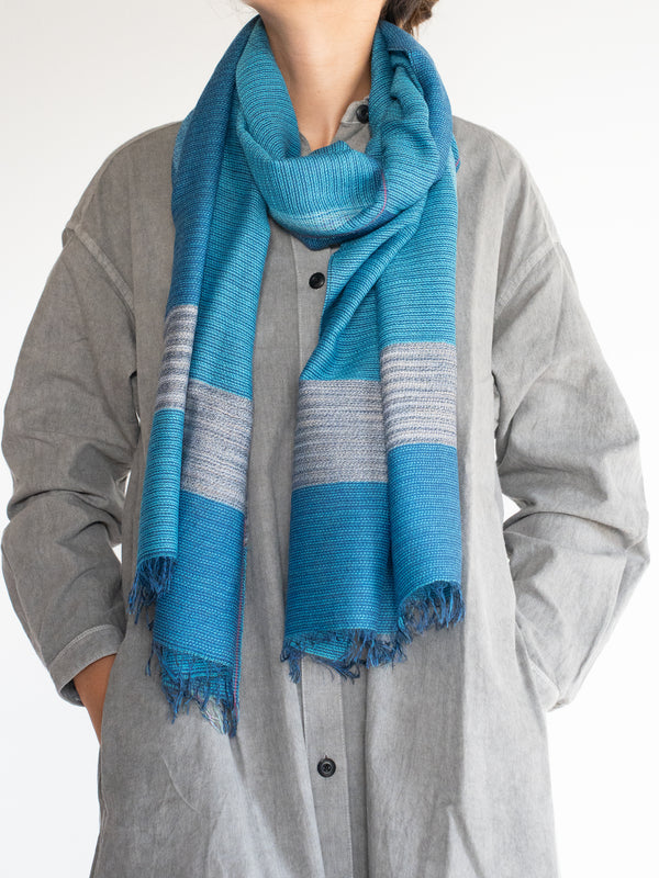 SMALL / DOUBLE FACED MERINO WOOL SCARF