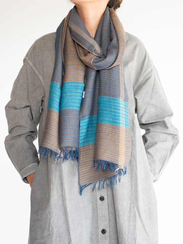 SMALL / DOUBLE FACED MERINO WOOL SCARF
