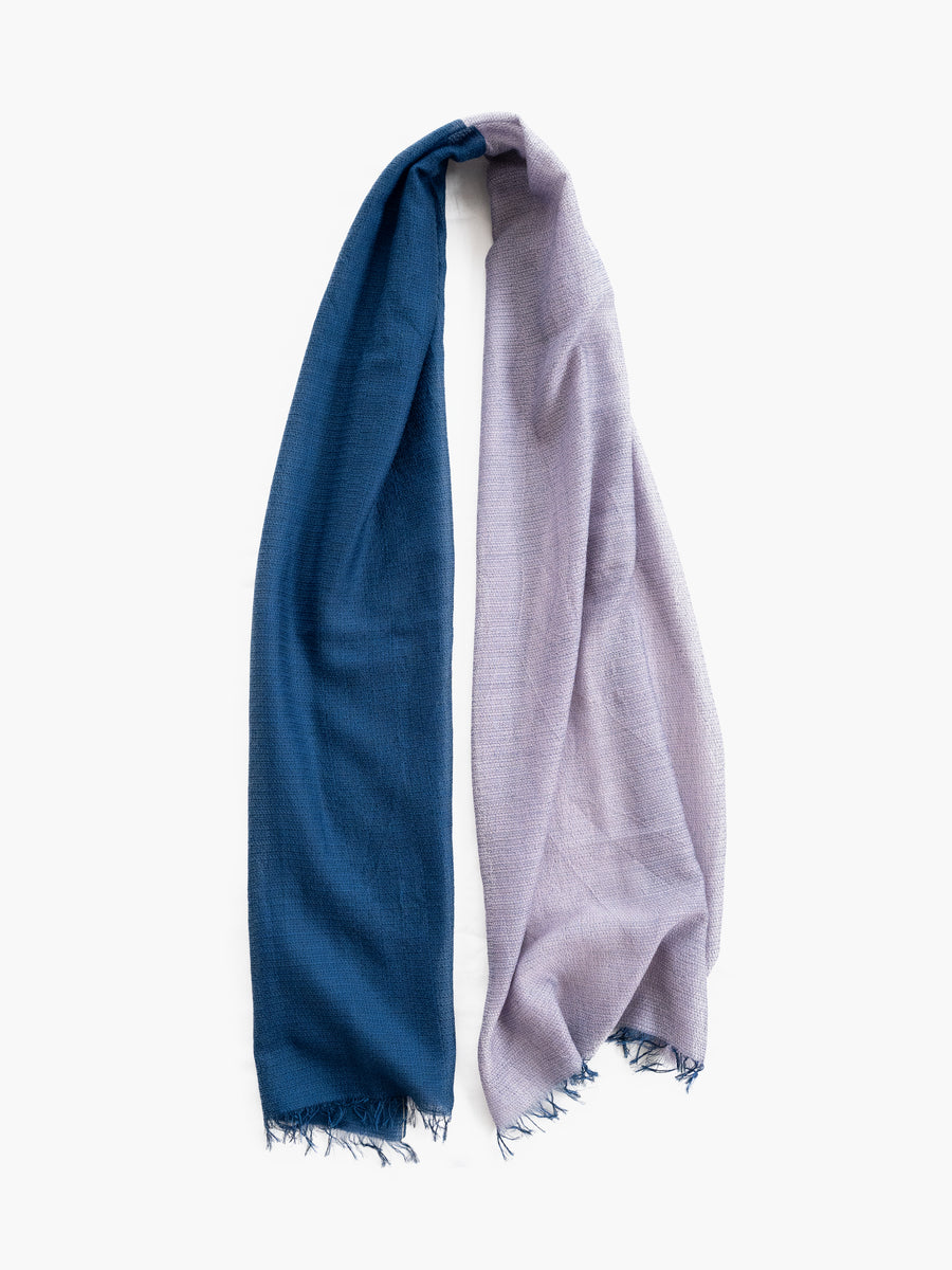 Cotton & Merino Wool Stole | Handwoven on Vintage Shuttle Loom