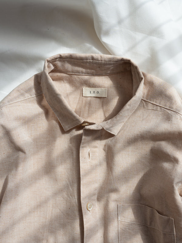 UNISEX BROWN ORGANIC COTTON SHIRT