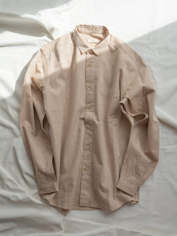 UNISEX BROWN ORGANIC COTTON SHIRT