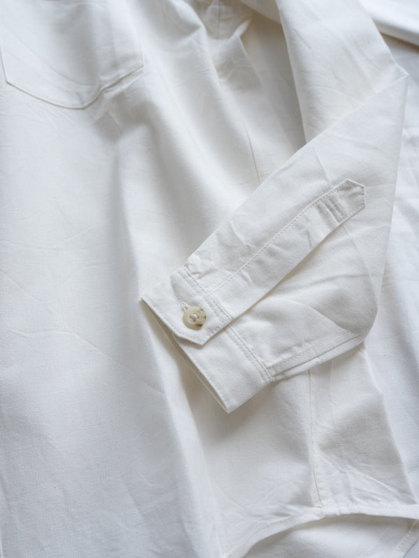 UNISEX STAND COLLAR SHIRT - LINEN