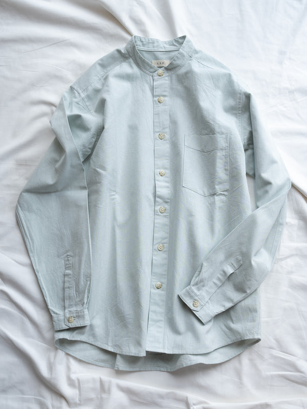 UNISEX STAND COLLAR SHIRT - LINEN