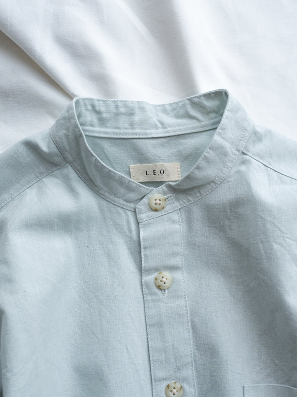 UNISEX STAND COLLAR SHIRT - LINEN