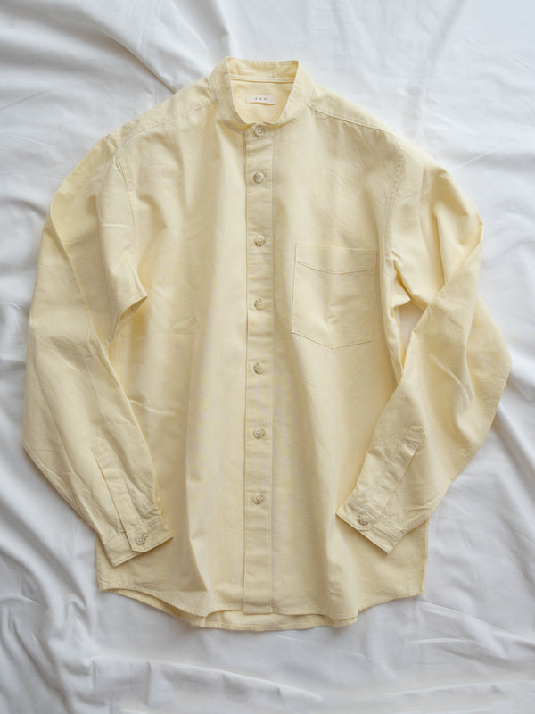 UNISEX STAND COLLAR SHIRT - LINEN