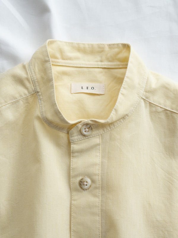 UNISEX STAND COLLAR SHIRT - LINEN
