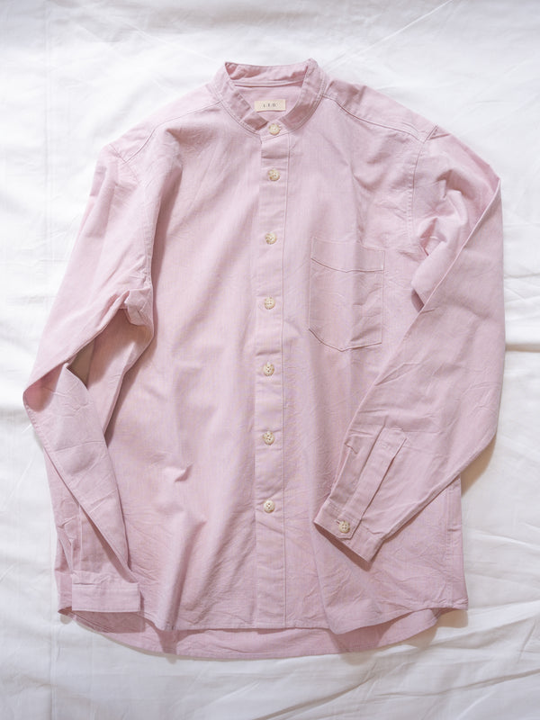 UNISEX STAND COLLAR SHIRT - LINEN