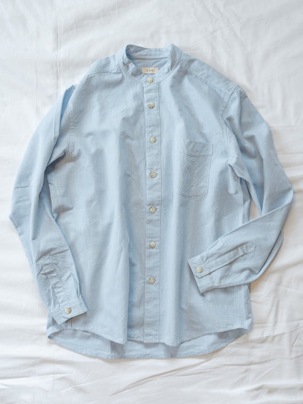 UNISEX STAND COLLAR SHIRT - LINEN