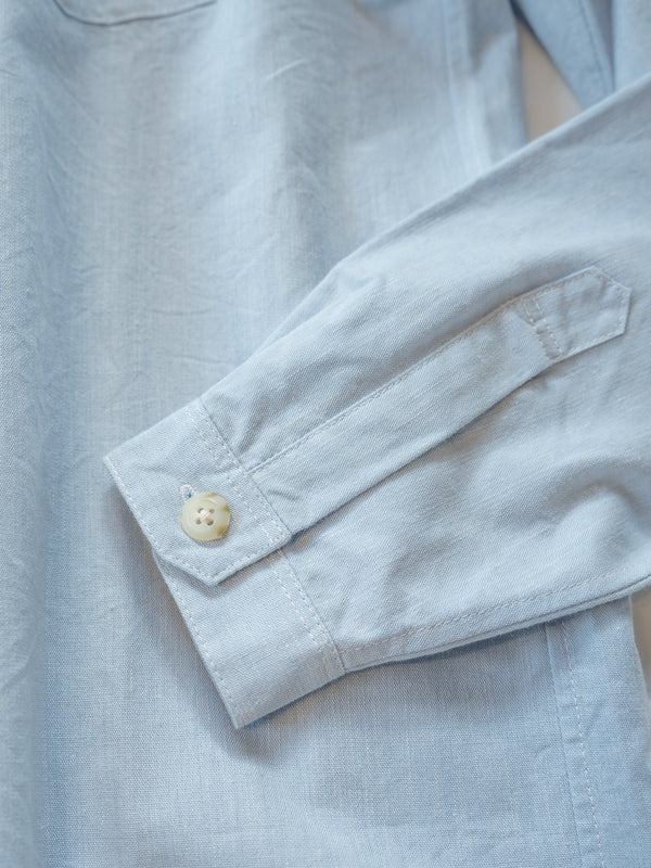 UNISEX STAND COLLAR SHIRT - LINEN