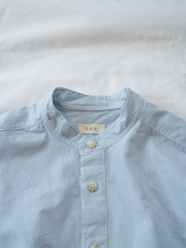 UNISEX STAND COLLAR SHIRT - LINEN
