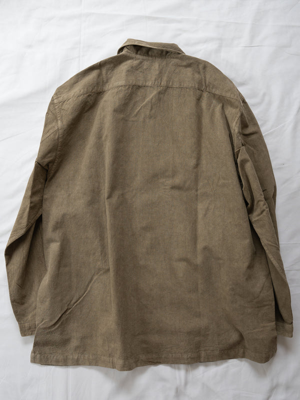 UNISEX OPEN COLLAR SHIRT - BENGARA-DYED