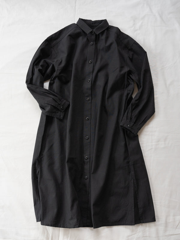WOMEN’S SHIRT DRESS - BLACK