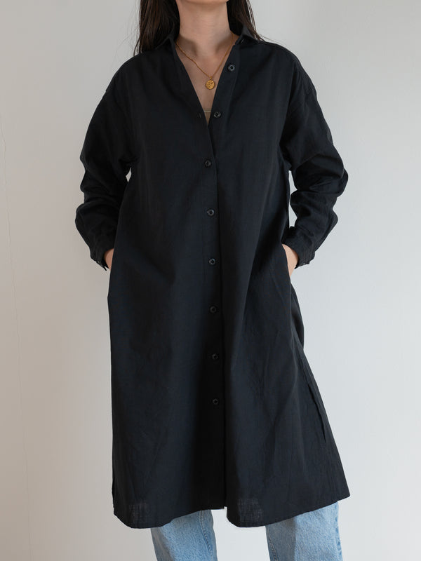 WOMEN’S SHIRT DRESS - BLACK
