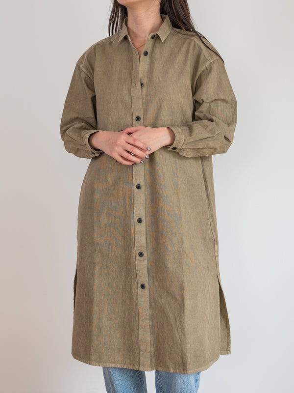WOMEN’S SHIRT DRESS - BENGARA DYED