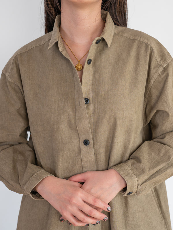 WOMEN’S SHIRT DRESS - BENGARA DYED