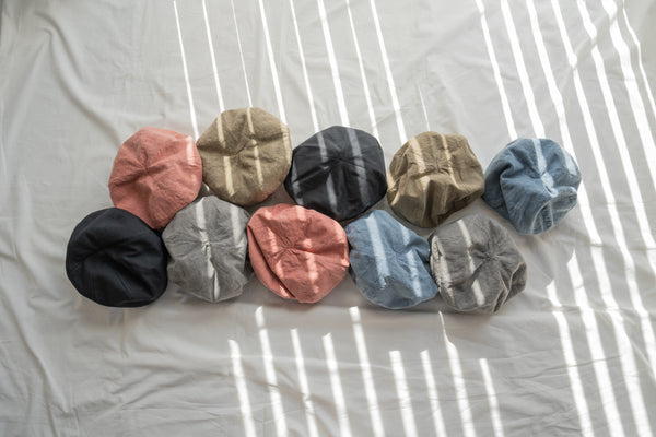 BERET - INDIGO, SOOT DYED
