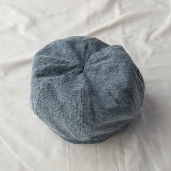 INDIGO & SOOT DYE BERET / ORGANIC COTTON