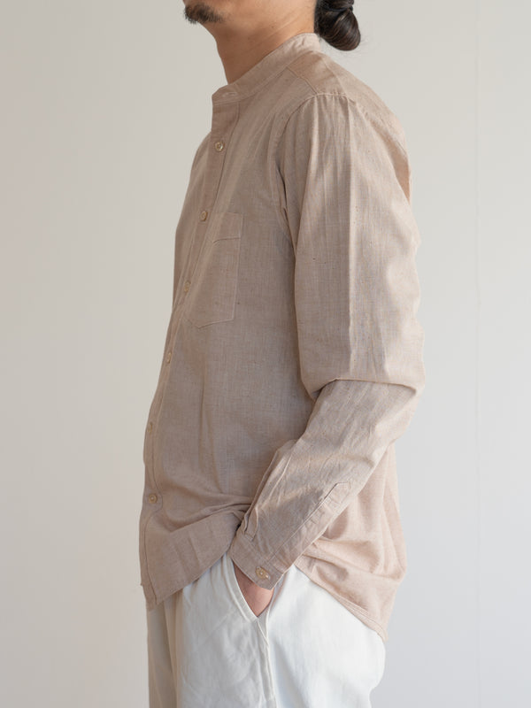 UNISEX BROWN ORGANIC COTTON SHIRT