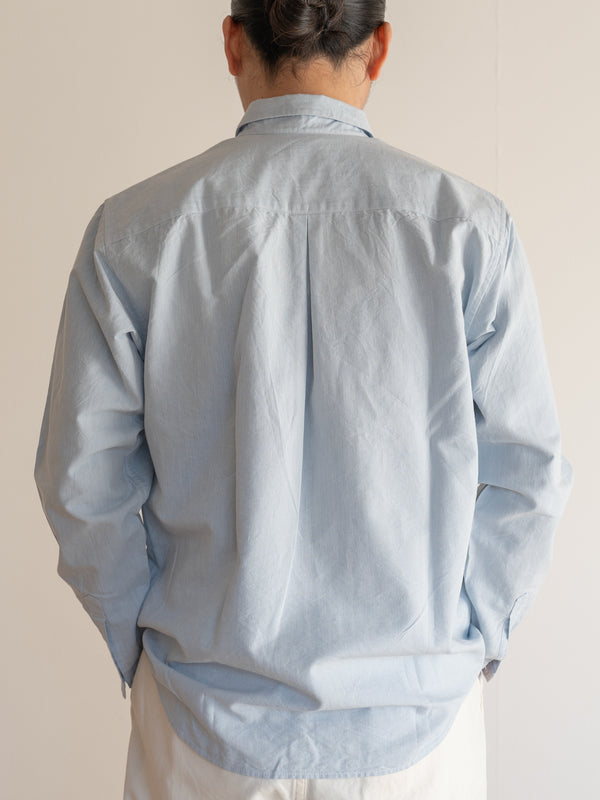 UNISEX STAND COLLAR SHIRT - LINEN