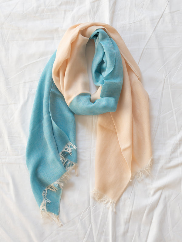 STANDARD / TWO-TONE LINEN SHAWL