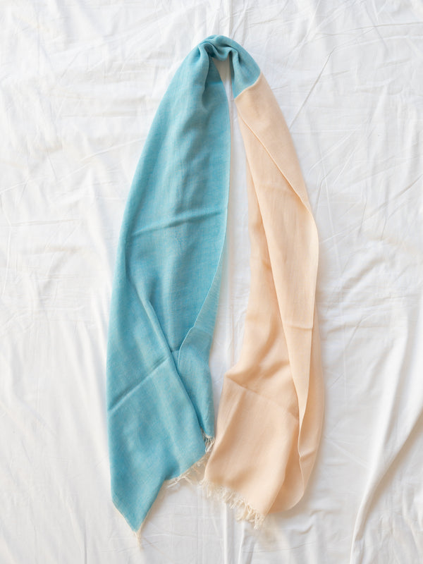 STANDARD / TWO-TONE LINEN SHAWL