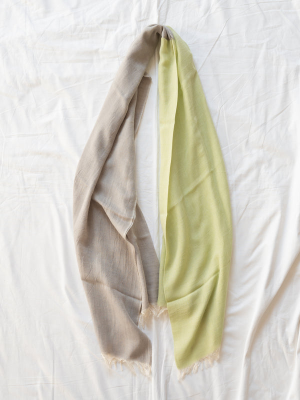 STANDARD / TWO-TONE LINEN SHAWL