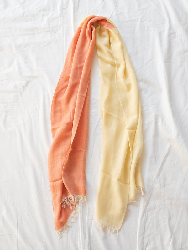 STANDARD / TWO-TONE LINEN SHAWL