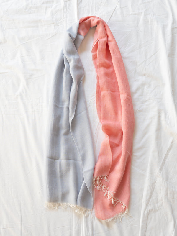 STANDARD / TWO-TONE LINEN SHAWL