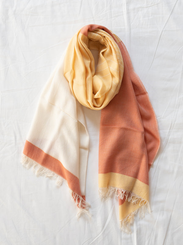 STANDARD / GRADIENT WEAVE COTTON SHAWL
