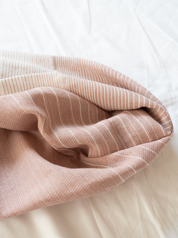 SMALL / ORGANIC COTTON STOLE - BENGARA-DYED