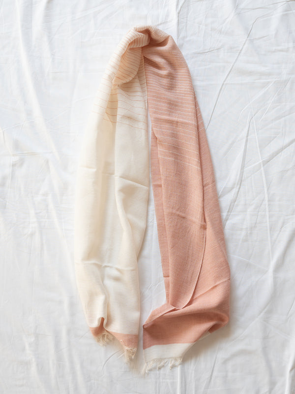 SMALL / ORGANIC COTTON STOLE - BENGARA-DYED