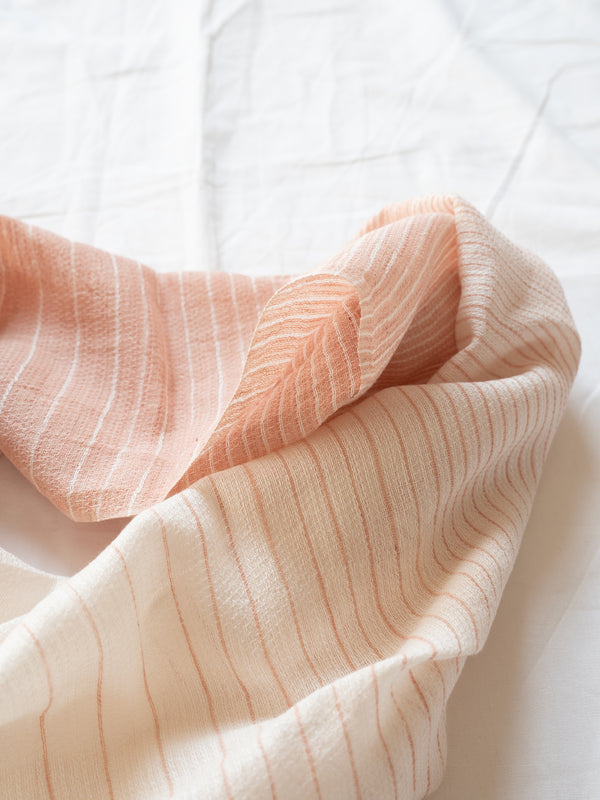 SMALL / ORGANIC COTTON STOLE - BENGARA-DYED