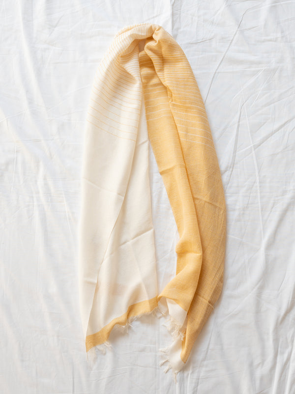 SMALL / ORGANIC COTTON STOLE - BENGARA-DYED