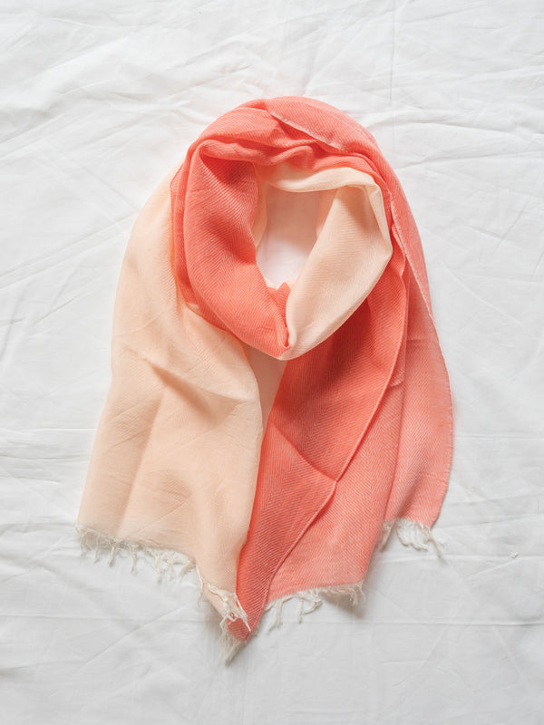 MINI / TWO-TONE ORGANIC COTTON SCARF