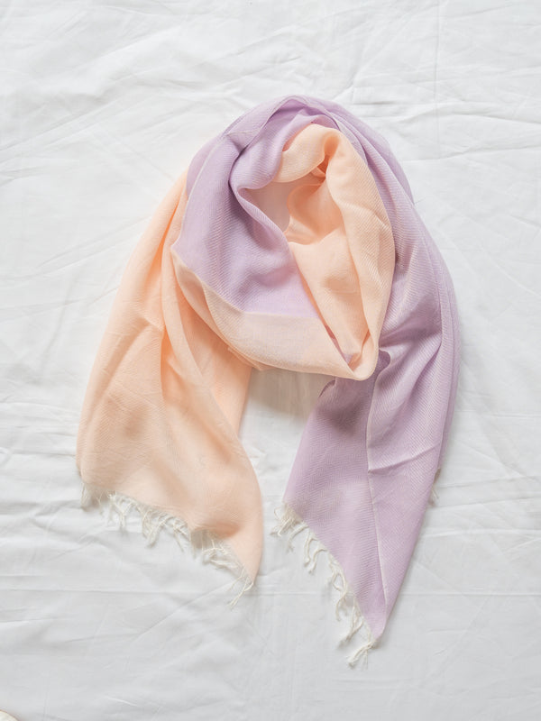 MINI / TWO-TONE ORGANIC COTTON SCARF