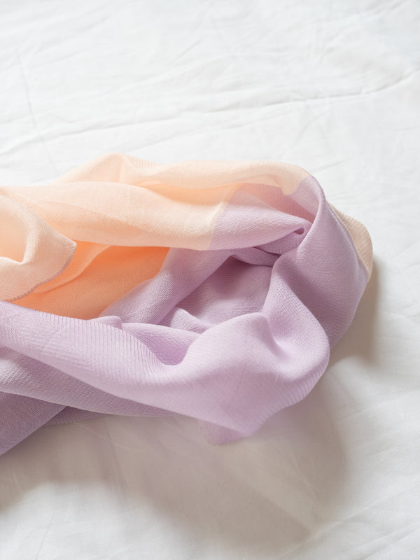MINI / TWO-TONE ORGANIC COTTON SCARF