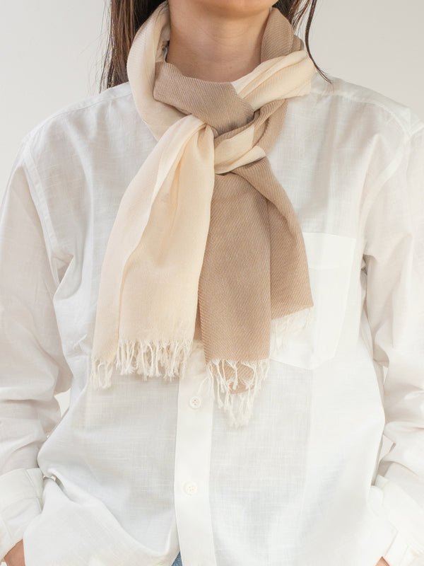 MINI / TWO-TONE ORGANIC COTTON SCARF