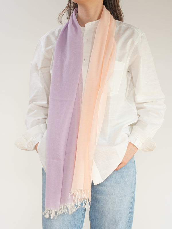 MINI / TWO-TONE ORGANIC COTTON SCARF