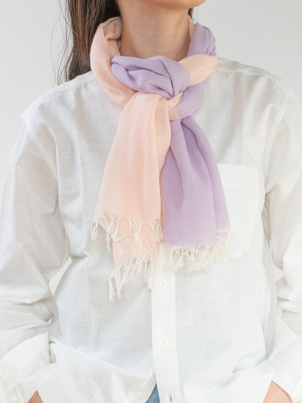 MINI / TWO-TONE ORGANIC COTTON SCARF