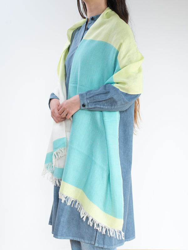 STANDARD / GRADIENT WEAVE COTTON SHAWL