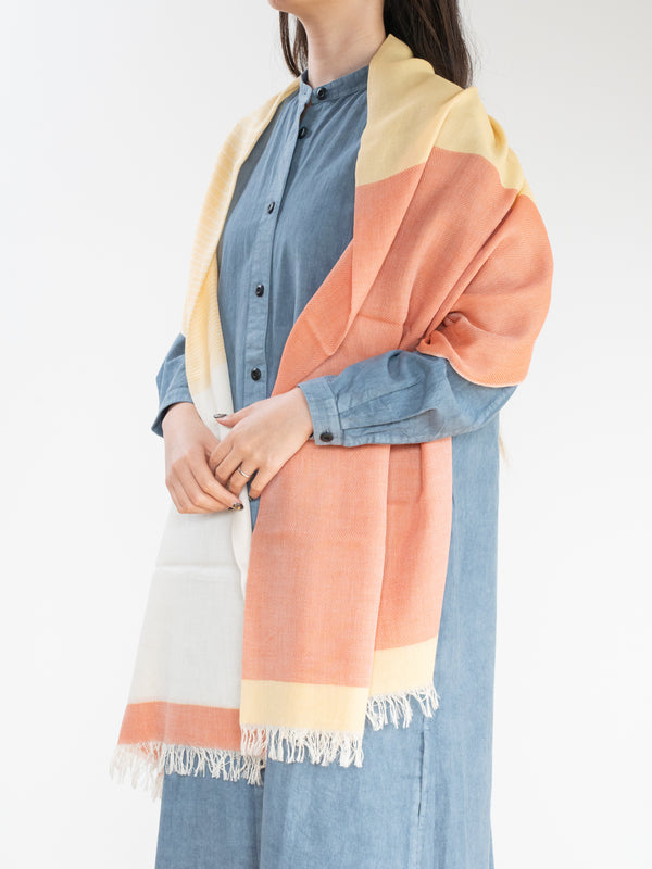 STANDARD / GRADIENT WEAVE COTTON SHAWL