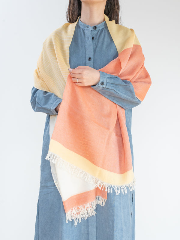 STANDARD / GRADIENT WEAVE COTTON SHAWL