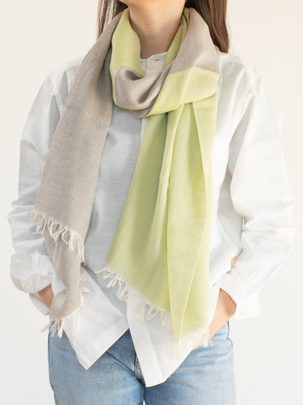 STANDARD / TWO-TONE LINEN SHAWL