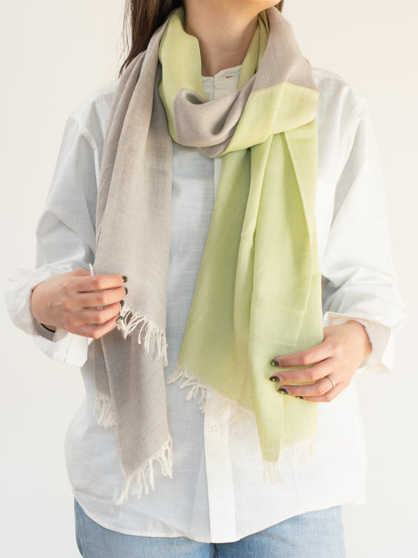 STANDARD / TWO-TONE LINEN SHAWL