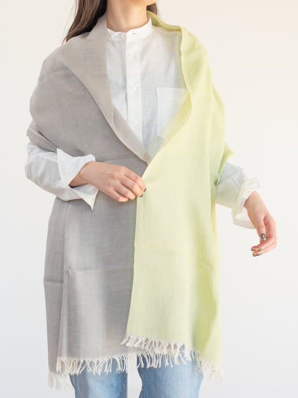 STANDARD / TWO-TONE LINEN SHAWL